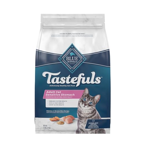 Blue Buffalo Tastefuls Adult Dry Cat Food with Chicken & Brown Rice - 3lbs