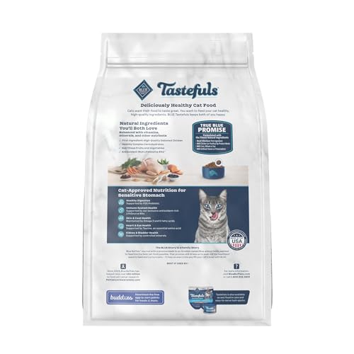 Blue Buffalo Tastefuls Adult Dry Cat Food with Chicken & Brown Rice - 3lbs thumbnail