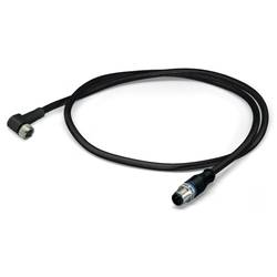 WAGO 756-5509/030-020 Sensor-/Aktor-Steckverbinder, Konfektioniert M8 Stecker, Gerade, Buchse, Gewi