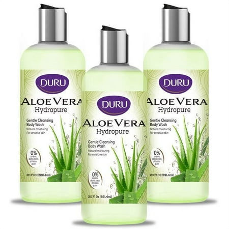 DURU Hydropure Aloe Vera Body Wash - Gentle Cleansing Bodywash Moisturizing Body Wash Sensitive Skin Body Wash Body Soap Shower Gel Body Wash for Wome