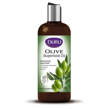 DURU Superfood Olive Oil Body Wash - Gentle Cleansing Bodywash Moisturizing Body Wash Sensitive Skin Body Wash Shower Gel Body Wash for Women and Men 