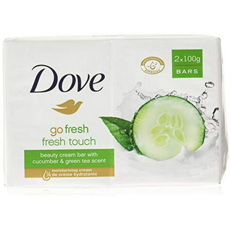 Dove Go Fresh Beauty Bar Soap  Cool Moisture-Fresh Touch  100 G / 3.5 Oz (Pack of 12)