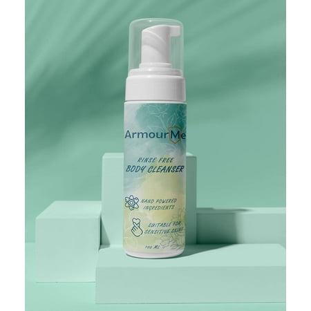 ArmourMe Waterless Body Wash | Body Cleanser | Full Body Waterless Cleansing Foam That Also Moisturizes and Protects Skin | with Vitamin E and Aloe Ve