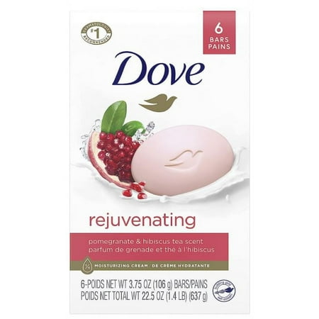 Dove Beauty Bar Gentle Skin Cleanser Rejuvenating More Moisturizing Than Bar Soap for Softer and Smoother Skin 3.75 Oz  6 Bars (Pack of 3)