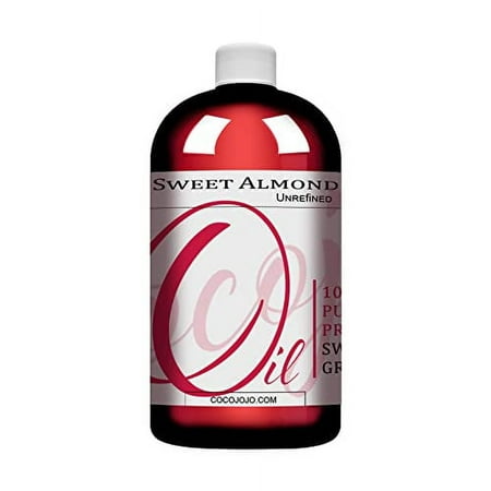 Sweet Oil - Face Skin Hair Cold Pressed 16 Oz Natural Pure Massage Extra Unrefined Premium Grade