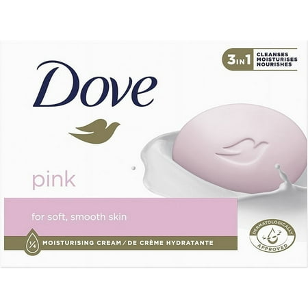 Dove Beauty Bar Pink More Moisturizing Than Ordinary Bar Soap Gentle Cleanser for Softer and Smoother Skin 4.75 Oz