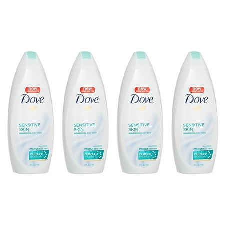 Dove Body Wash for Softer and Smoother Skin Sensitive Skin Hypoallergenic and Sulfate Free Body Wash 22 Oz  4 Count