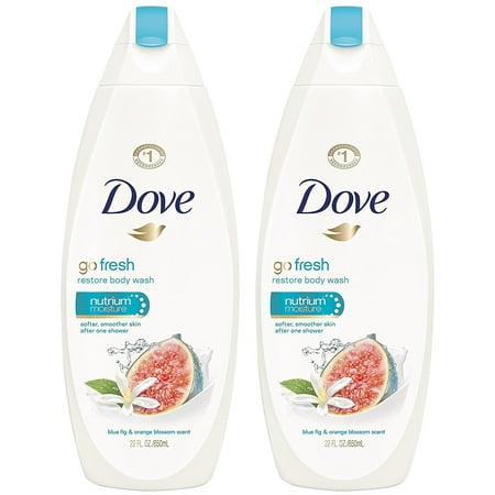 Dove Go Fresh Restore Body Wash  22 Oz (Pack of 2)