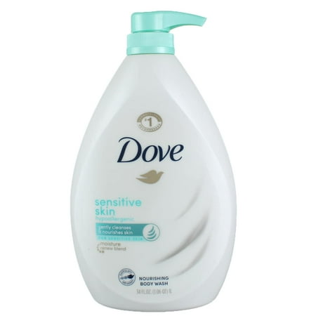 Dove Body Wash with Pump Sensitive Skin 3 Count Hypoallergenic  Paraben-Free  Sulfate-Free  Cruelty-Free  Moisturizing Skin Cleanser Effectively Washe