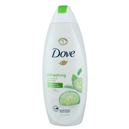 Dove Refreshing Body Wash Revitalizes and Refreshes Skin Cucumber and Green Tea Cleanser That Effectively Washes Away Bacteria While Nourishing Your S