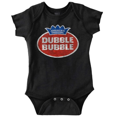 Vintage Dubble Bubble Gum Double Logo Romper Boys or Girls Infant Baby Brisco Brands NB