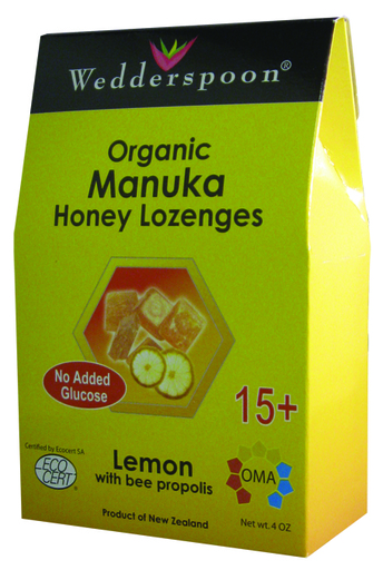 Wedderspoon 504671 Organic Manuka Drops Lemon, 20 Loz - Case of 12