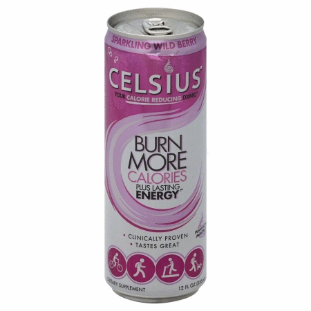 Celsius 146530 Sparkling Wild Berry Energy Drink - 12 Oz.