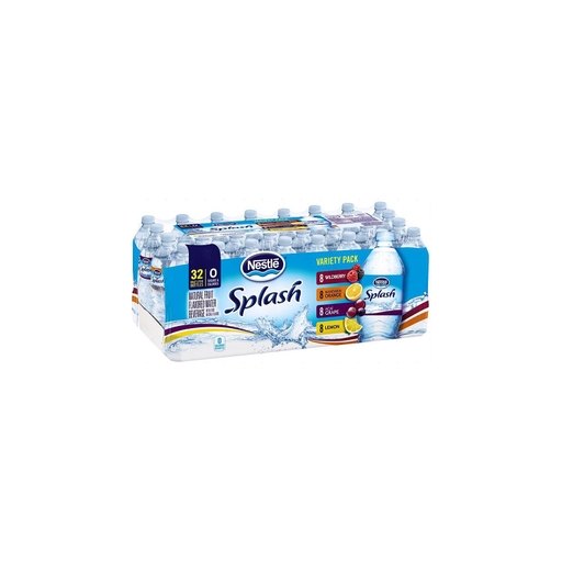 Nestle Pure Life Splash Fruit Flavored Water Variety Pack - 16.9 Fl. Oz. - 32 Pk