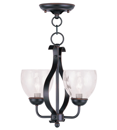 Livex 4804-67 2 Light Pendant-Ceiling Mount in Olde Bronze