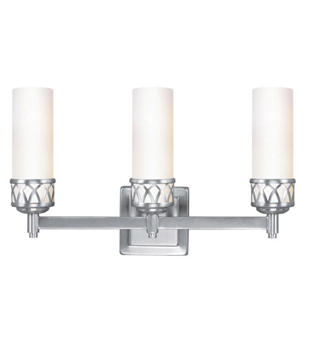 Livex Lighting-4723-91-Westfield - Three Light Bath Bar Brushed