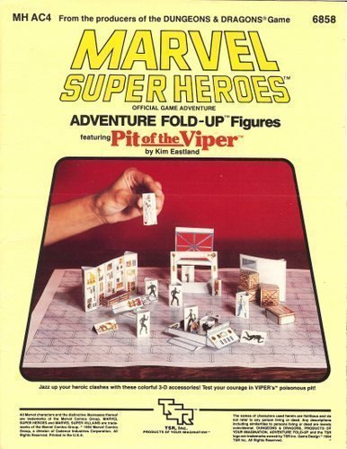 Marvel Super Heroes: Adventure Fold-up Figures Featuring Pit of the Viper (MH AC4, No. 6858)