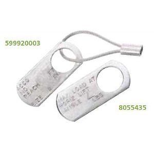 Acco Chain 009-5999-20003 3.625 in. X 1-1 Stamped IDTag with Wire Rope & Sleeve - Pack of 50