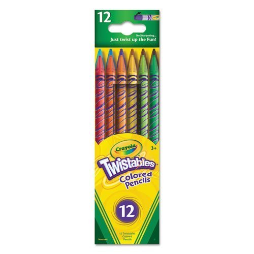 [Case of 3 Packs] Crayola Twistables Colored Pencil 12 Pk (24 per Pack)