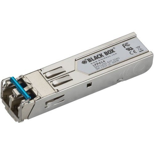 Black Box SFP  1250-Mbps Fiber with Extended Diagnostics  1310-nm Single-Mode  LC  30 Km (lfp414)