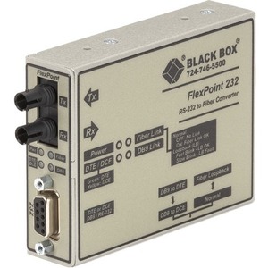 Black Box ME662A-SST Flexpoint Async RS232 Extender - Fiber DB9 Female ST SM - 30-km
