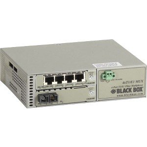 Black Box MT1430A-SM-SC T1/E1 Multiplexor with Fiber Extension - Singlemode 30-km Dual SC 4-Port