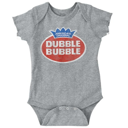Vintage Dubble Bubble Gum Double Logo Romper Boys or Girls Infant Baby Brisco Brands 6M
