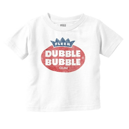 Retro Vintage Dubble Bubble Gum Logo Toddler Boy Girl T Shirt Infant Toddler Brisco Brands 5T