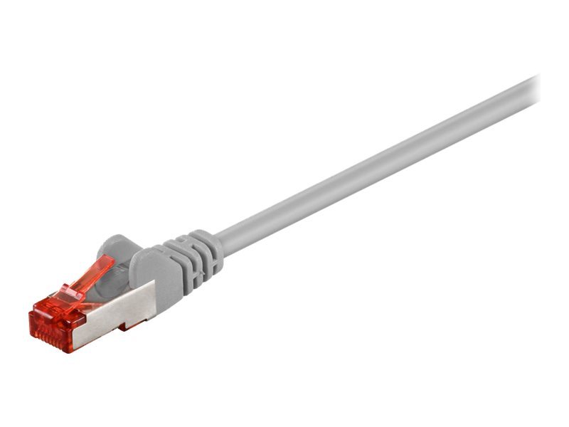 Wentronic Goobay CAT 6 Patchkabel, S/FTP (PiMF), Grau, 0.25 M - CCA Kupfergemisch (93371)