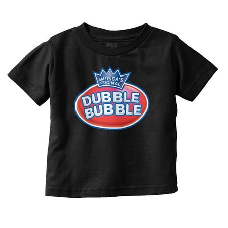 Original Dubble Bubble Double Logo Gum Toddler Boy Girl T Shirt Infant Toddler Brisco Brands 6M