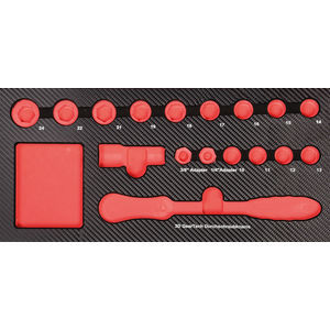 Projahn ProForm Einlage Leer Für GearTech Durchschraubknarren Einlage 17tlg (5999-551)