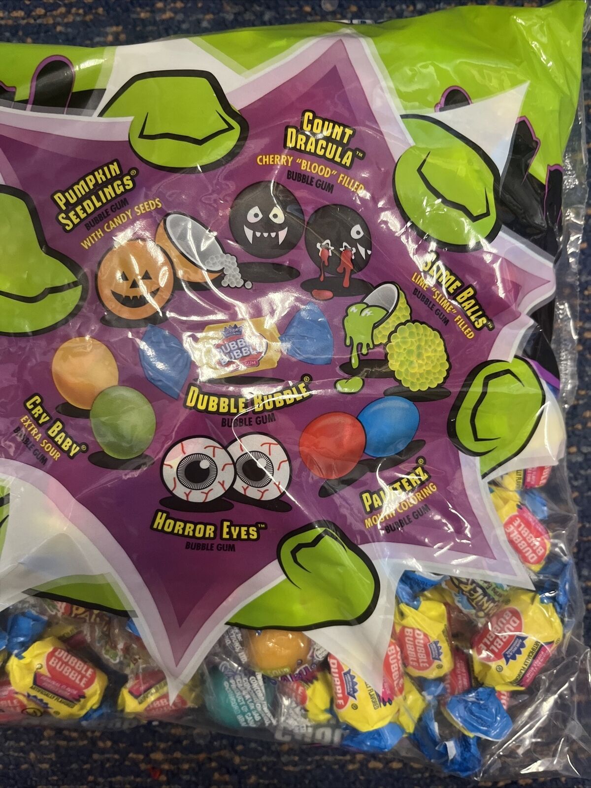 DOUBBLE BUBBLE GUM--GHOUL'S GUM 1 Bag 160 PIECES EACH BB -06/25 thumbnail
