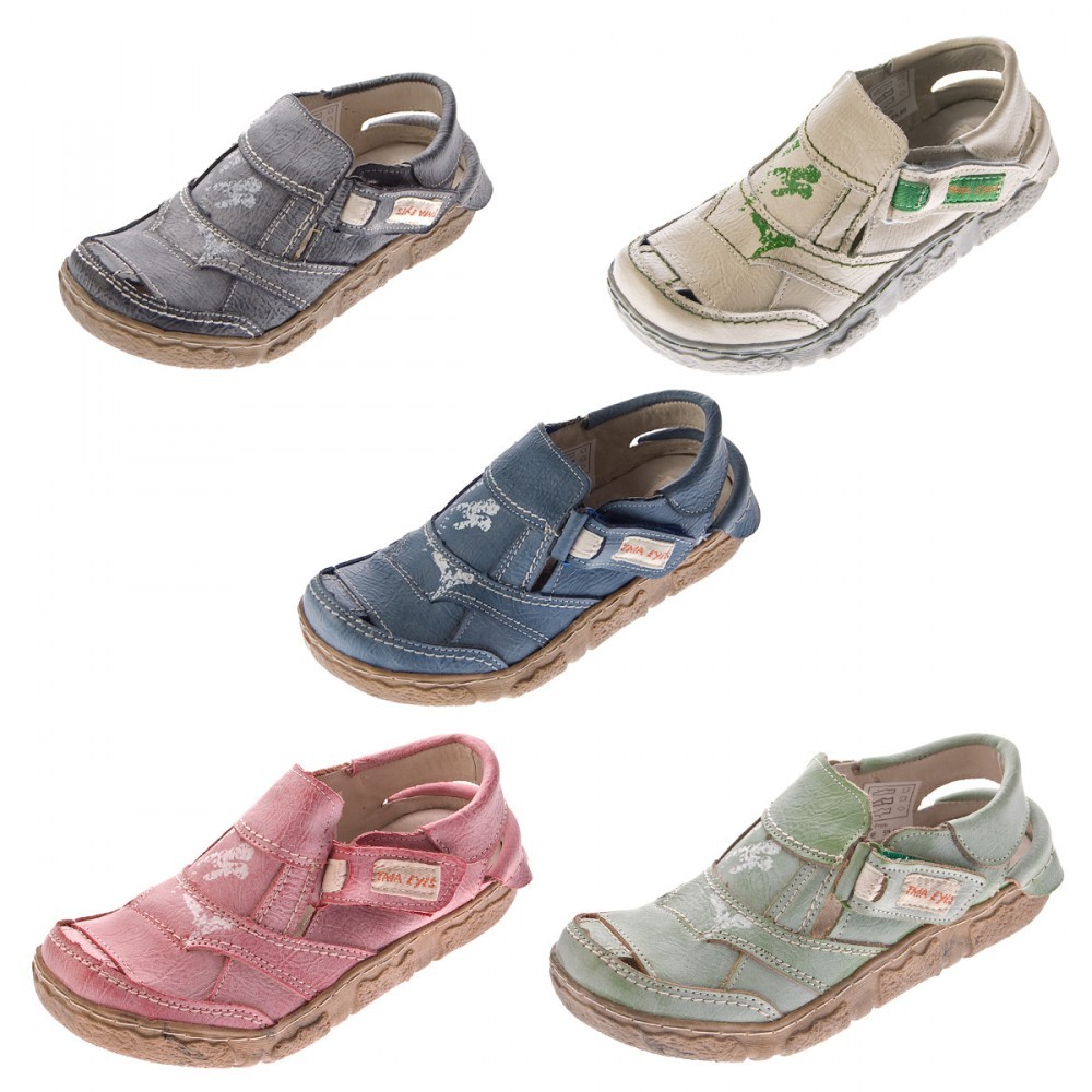 TMA Damen Sandaletten Leder Schuhe Comfort Sandalen Echtleder TMA 7668 Halbschuhe Gr 36-42