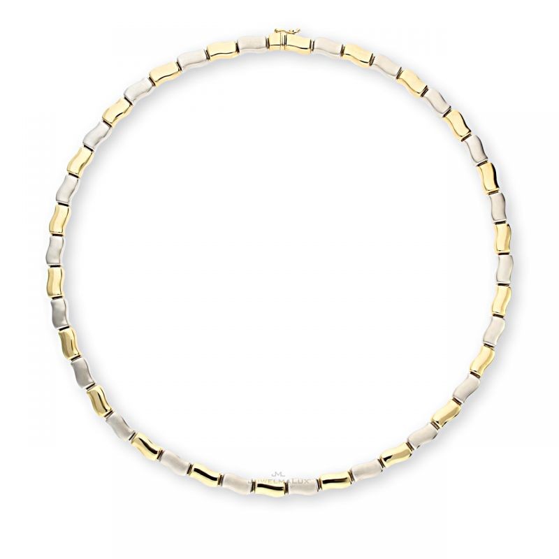 JuwelmaLux Collier 333er Gold 8 Karat WeiB- Und Gelbgold Jl30-05-0489