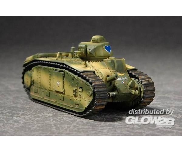 Trumpeter 7263 WWII French Char B1 Heavy Tank 1/72 Scale Plastic Model Kit
