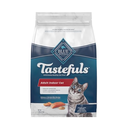 Blue Buffalo Tastefuls Adult Indoor Dry Cat Food with Salmon & Brown Rice - 3lbs