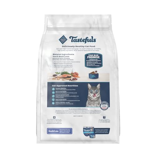 Blue Buffalo Tastefuls Adult Indoor Dry Cat Food with Salmon & Brown Rice - 3lbs thumbnail