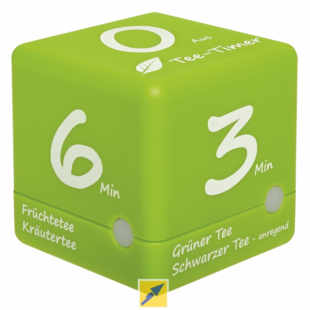 TFA-Dostmann CUBE TIMER - Digital Kitchen Timer - Green White - 6...