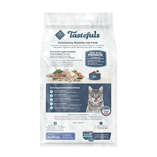 Blue Buffalo Tastefuls Active Natural Adult Dry Cat Food, Chicken 7lb Bag thumbnail