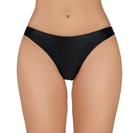 GWAABD Plus Size Lingerie for Women Women S Silky Shiny Low Waist Briefs Transparent Underwear