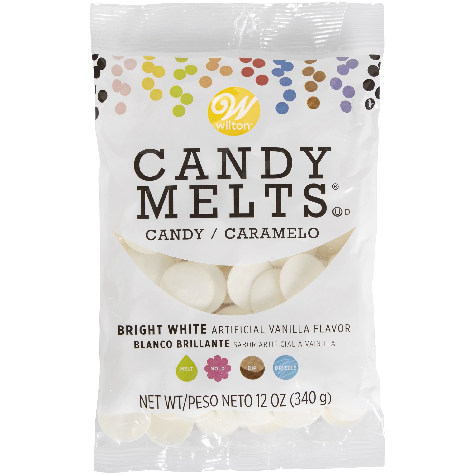 Wilton Vanilla Candy Melts  Mini White Chocolate Chips for Cake Pops  Cookies and Wafers  12 Oz.