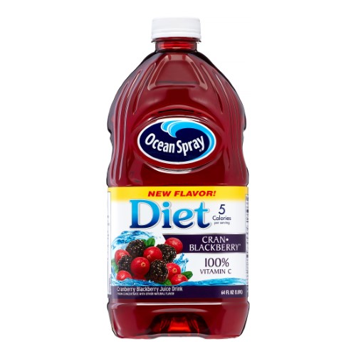 Ocean Spray, Diet Cran Blackberry Juice Drink, 64 Oz (Case of 8)