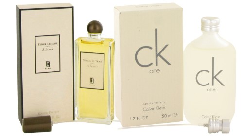 Gift Set a La Nuit by Serge Lutens Eau De Parfum Spray (Unisex) 1.69 Oz and CK ONE EDT Pour/Spray (Unisex) 1.7 Oz