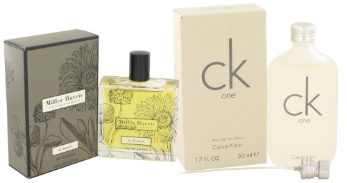 Gift Set La Fumee by Miller Harris Eau De Parfum Spray 3.4 Oz and CK ONE EDT Pour/Spray (Unisex) 1.7 Oz