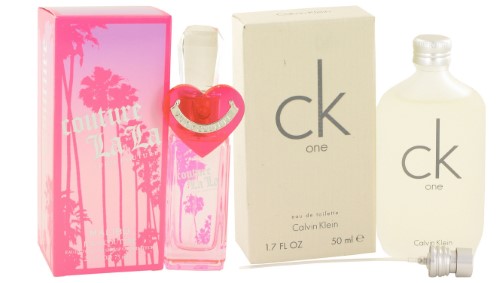 Gift Set Couture La La Malibu by Juicy Couture EDT Spray 2.5 Oz and CK ONE EDT Pour/Spray (Unisex) 1.7 Oz