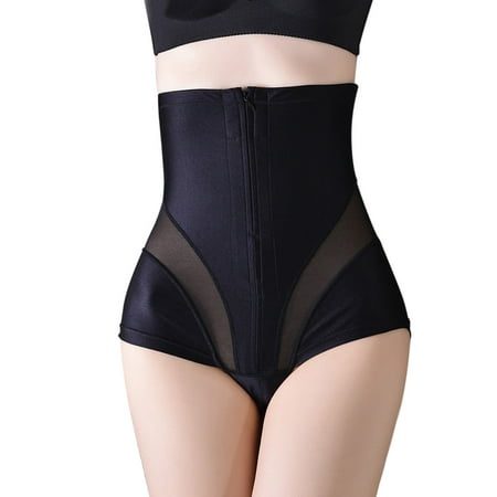 CLZOUD Women Underwear for Play Nylon Spandex Women S High Waist Abdominal Lifting Shaping Waistband Postpartum Shapewear Pants to Collect the Stomach