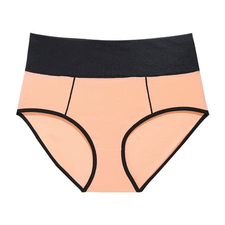 CLZOUD Sweatproof Underwear Women Pink Nylon Spandex Women S Underwear Women S High Waisted Cotton Underwear Soft Breathable Panties Stretch Briefs Re