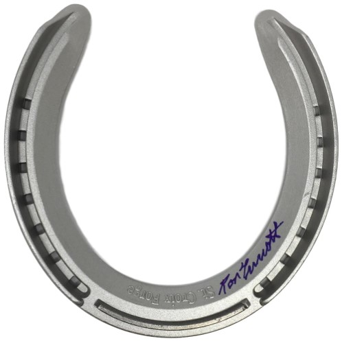 Ron Turcotte Signed Croix Forge Aluminum Horseshoe Sports Integrity COA