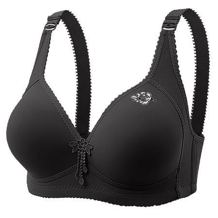Deagia Clearance Performance Seamless Sports Bra Daily Thin Without Steel Ring Large Size and Comfortable Shoulder Strap Underwire Bra XL #4722