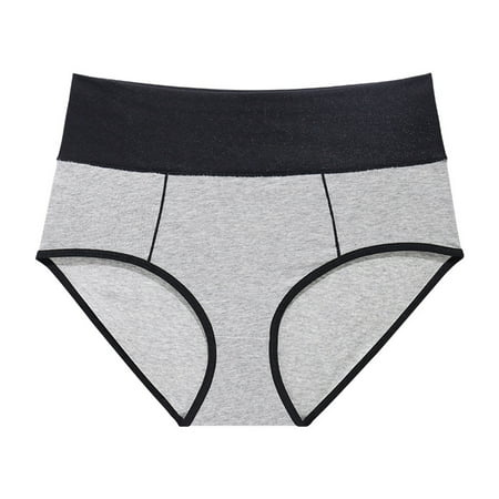 CLZOUD Cute Underwear for Women Grey Nylon Spandex Women S Underwear Women S High Waisted Cotton Underwear Soft Breathable Panties Stretch Briefs Regu
